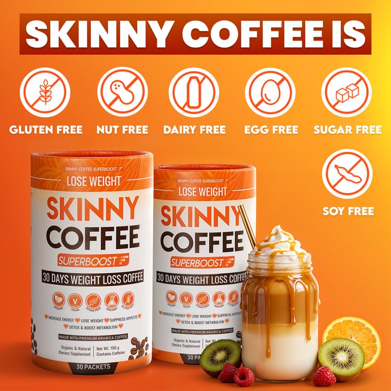 Skinny Coffee SuperBoost Weight Loss Coffee - 30 Servings - image 5
