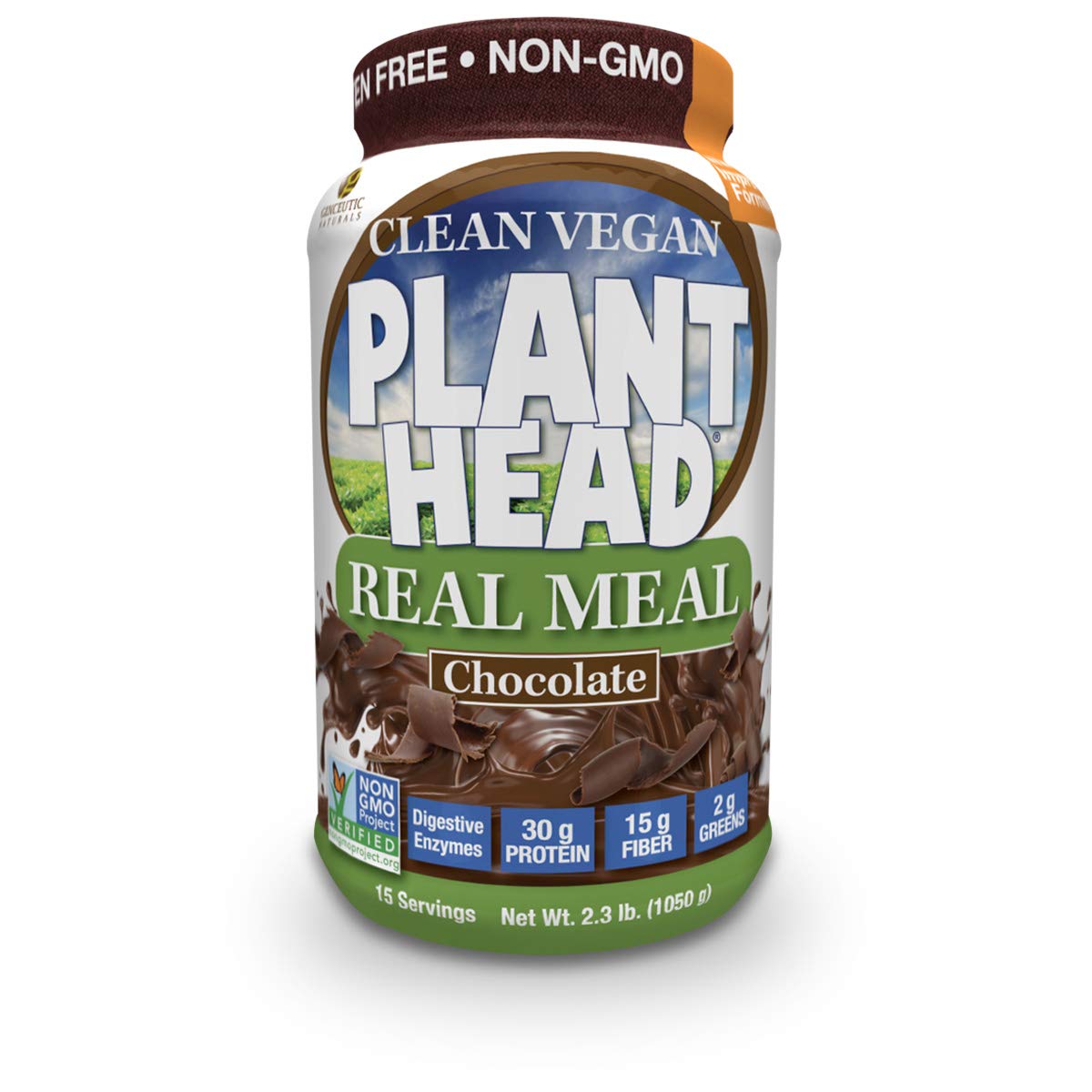 Genceutic Naturals Plant Head Real Meal Dietary Supplement, 2.3 Pound