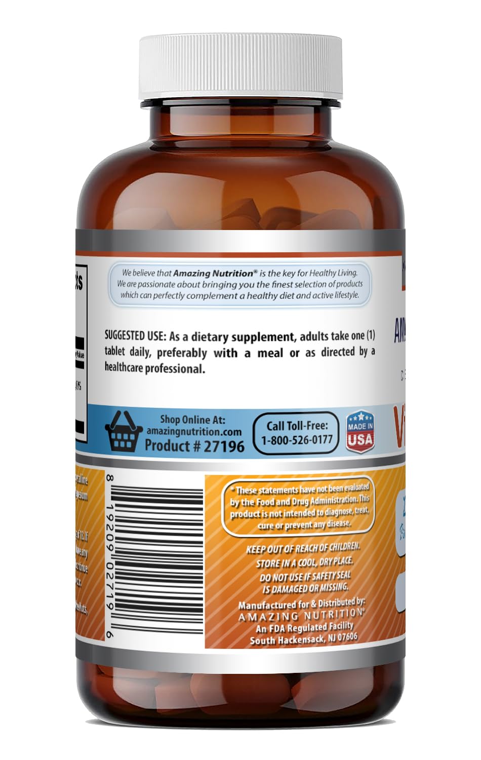 Amazing Nutrition Vitamin B6 Pyridoxine 200mg - 100 Tablets - image 5
