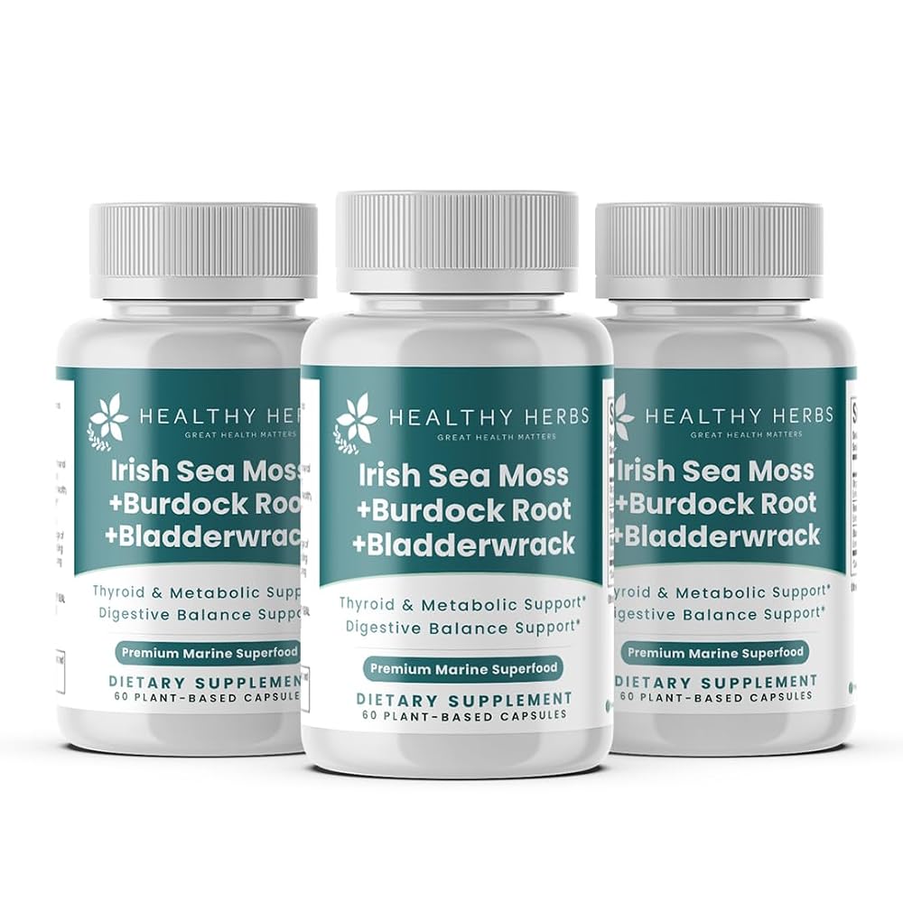 Healthy Herbs Wildcrafted Sea Moss Capsules - 180 Count