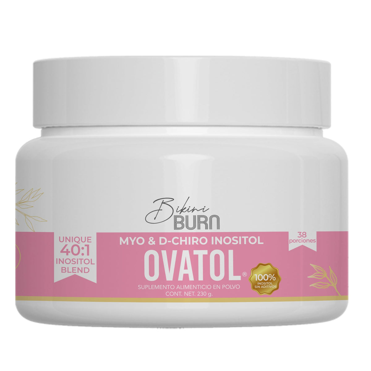 Bikini Burn Ovatol Inositol Powder Hormonal Support - 38 Servings