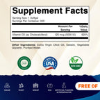 Vitamatic Vitamin D3 5000 IU - 500 Softgels - image 2