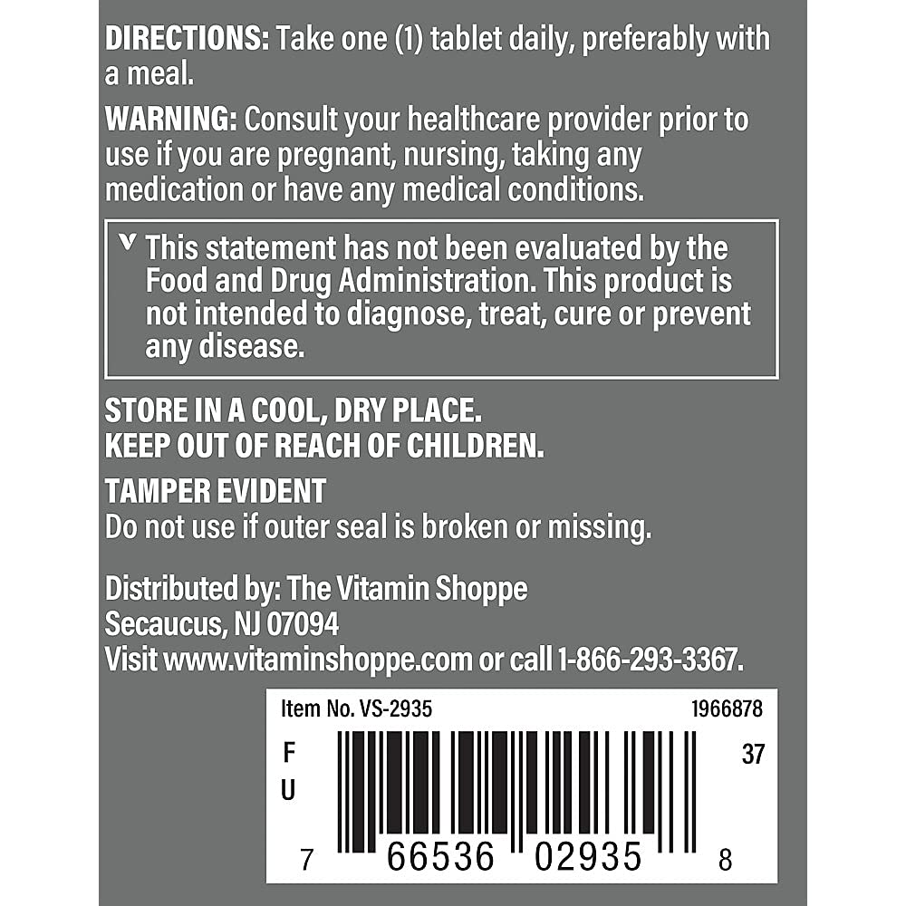 The Vitamin Shoppe Beta Sitosterol 300mg Prostate Health - 120 Tablets - image 3