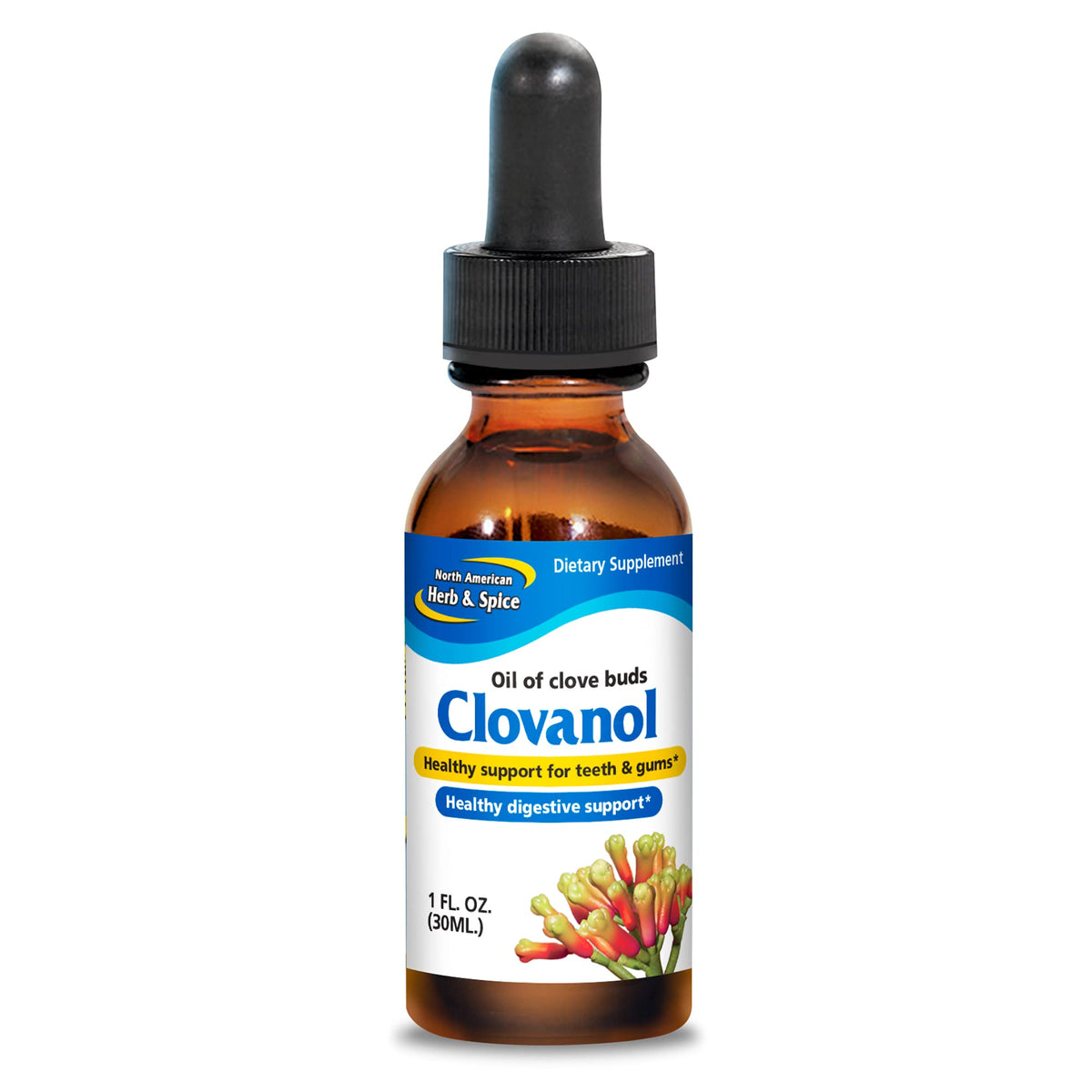 NORTH AMERICAN HERB & SPICE Clovanol Oil of Clove Buds - 1 fl oz