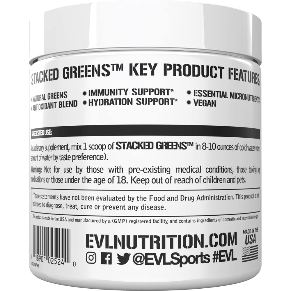 Evlution EVL Stacked Greens Powder Immune Support - 30 Servings - image 5