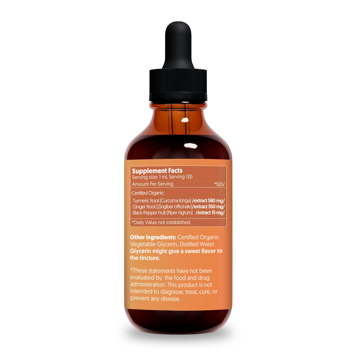 Herbana Turmeric Liquid Extract with Ginger & Black Pepper - 4 FL OZ - image 6
