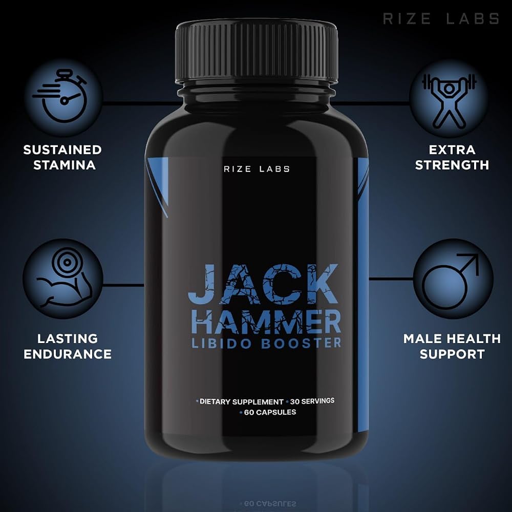 rize labs Jack Hammer Libido Booster Supplement for Men - 180 Capsules - image 4