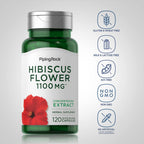 Piping Rock Hibiscus Flowers Concentrated Extract - 120 Capsules - image 3