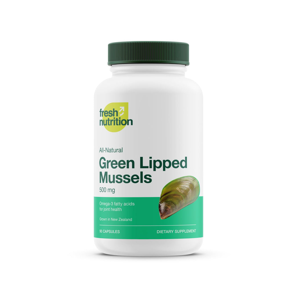 Fresh Nutrition Green Lipped Mussel Capsules Joint Support - 90 Capsules