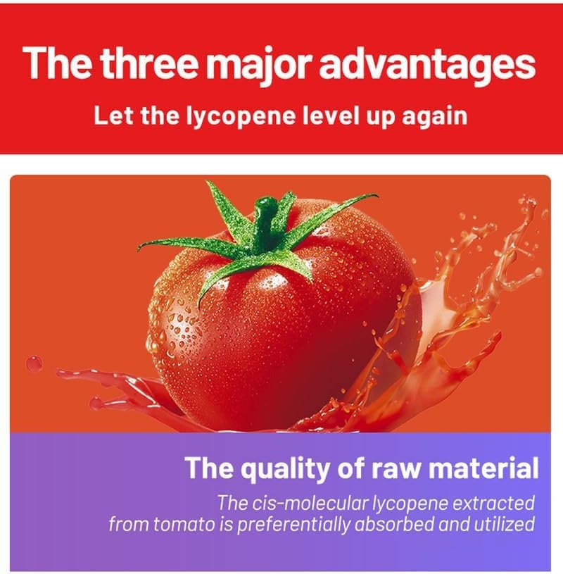 Upondata Lycopene Capsules - 500mg 100 Softgels Natural Tomato