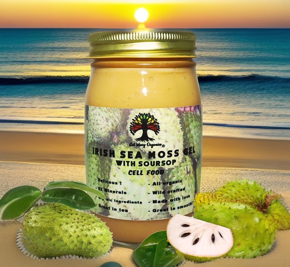 GET WAVY ORGANICS Irish Sea Moss Gel with Soursop - 32 oz - image 8