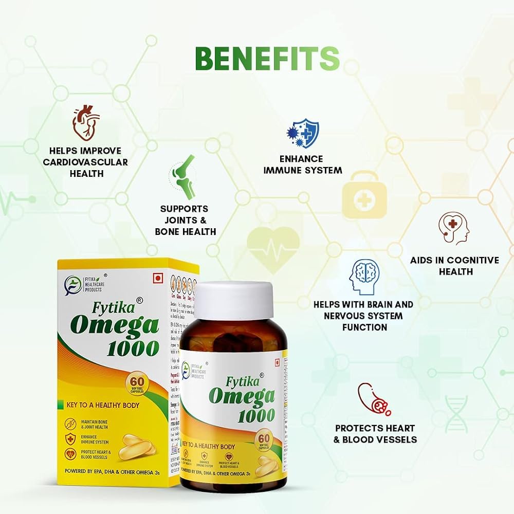 FHC Omega 3 Fish Oil 1000mg - 60 Capsules - image 3