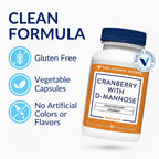 The Vitamin Shoppe Cranberry with D-Mannose Vegetarian Capsules - 60 Capsules - image 3