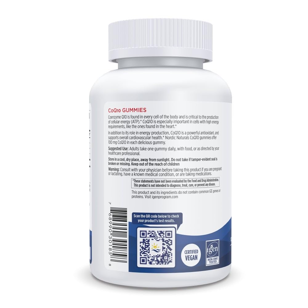Nordic Naturals CoQ10 Gummies 100mg Heart Health & Energy - 60 Count - image 6