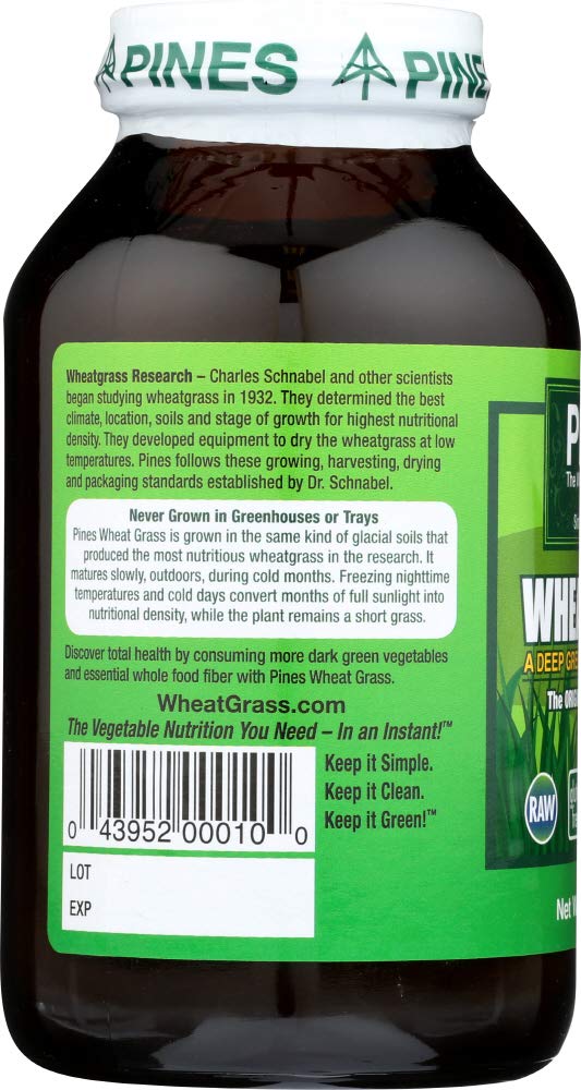 Pines Wheat Grass Powder - 10 oz (3-Pack) - image 2