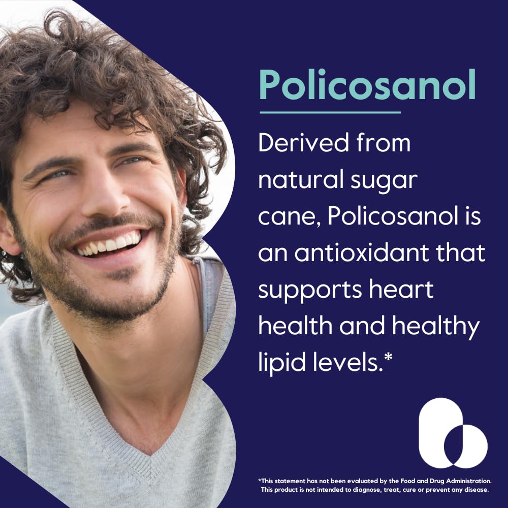 BESTVITE Policosanol 25mg Heart Health - 180 Vegetarian Capsules - image 4