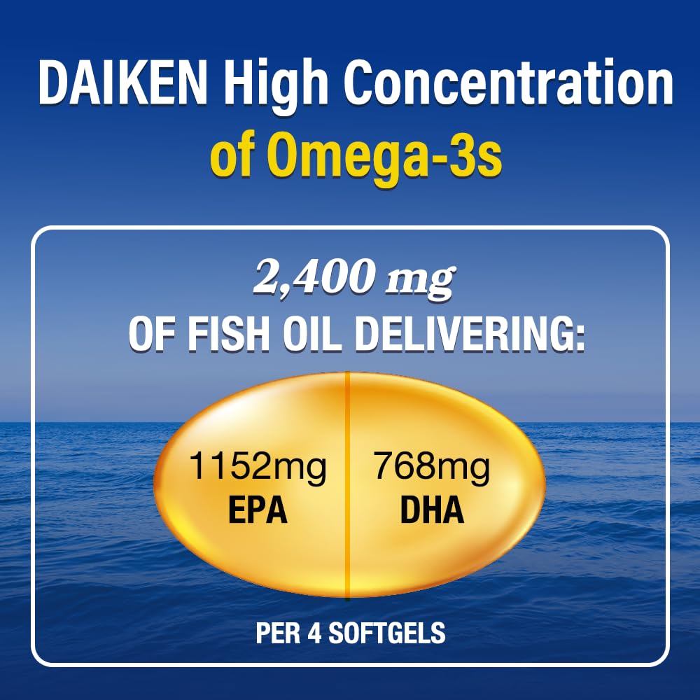 DAIKEN Mini Fish Oil, 60 Softgels