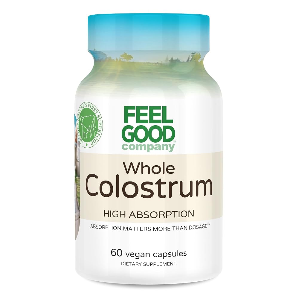 FEEL GOOD Bovine Colostrum Capsules Gut Health & Immune Support - 60 Capsules - image 2