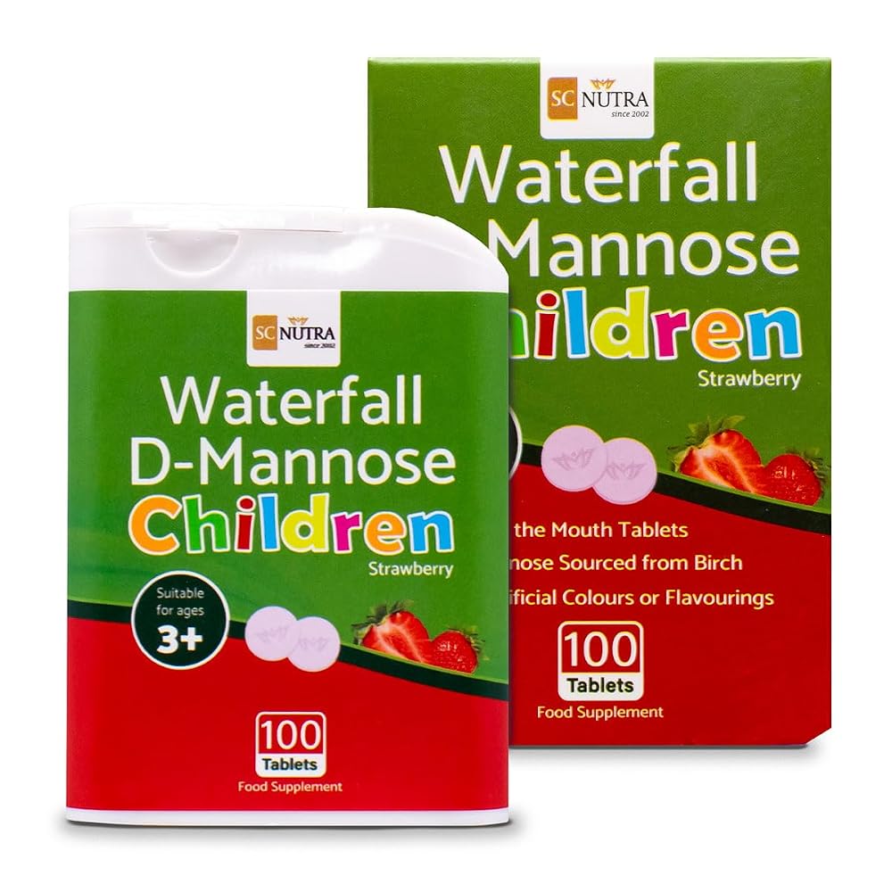 Sweet Cures Waterfall D-Mannose Children Strawberry Tablets - 100 Count - image 2