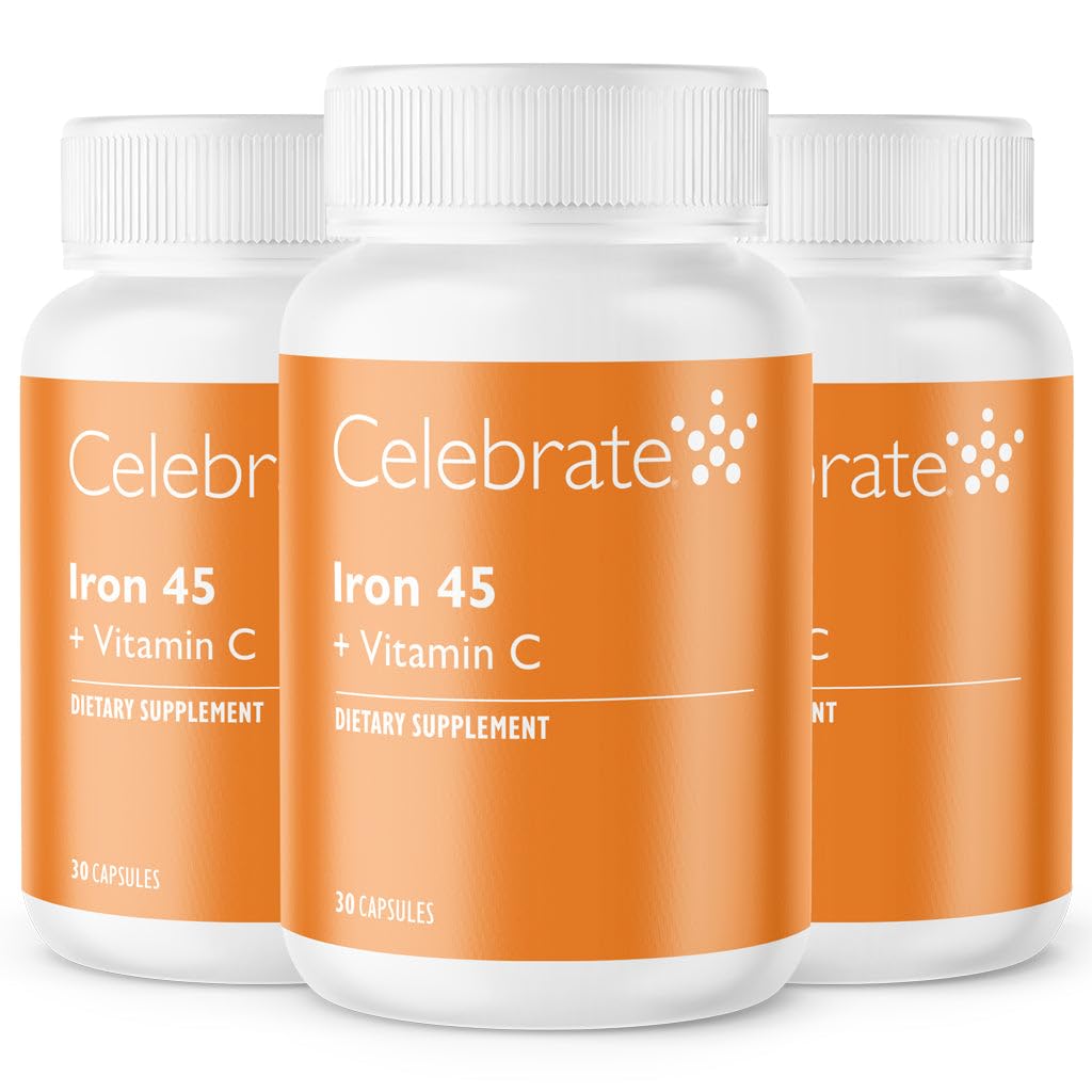 Celebrate Vitamins Iron Supplement with Vitamin C - 90 Capsules