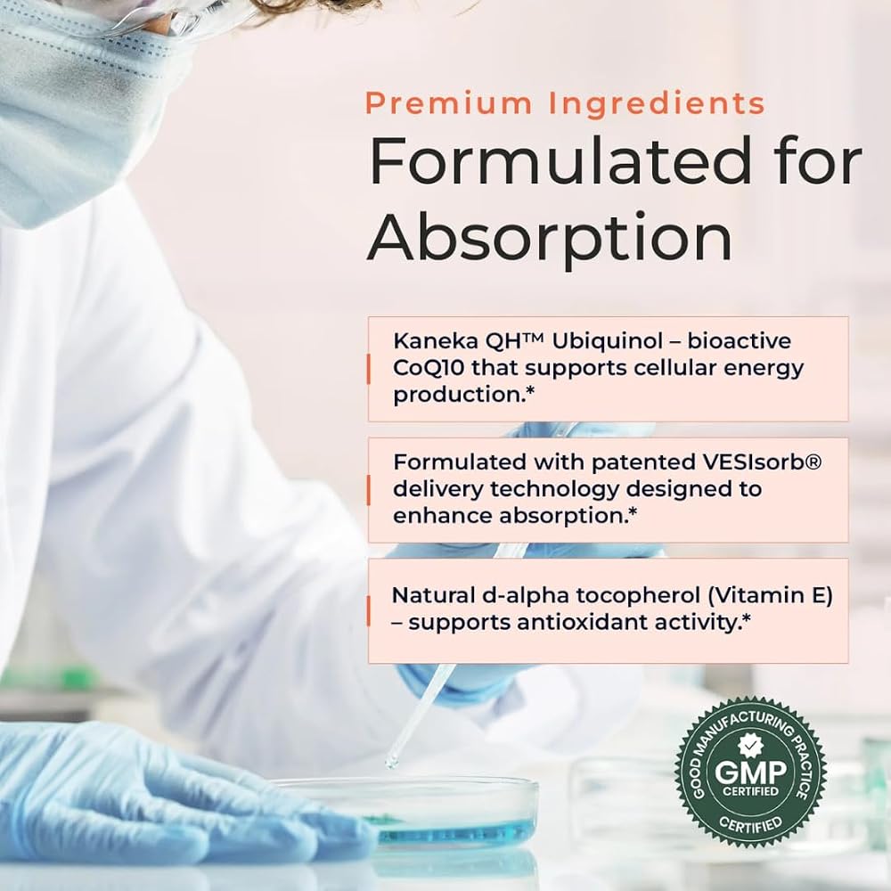 Molecular Fertility CoQ10 Ubiquinol 100mg - 60 Softgels - image 5