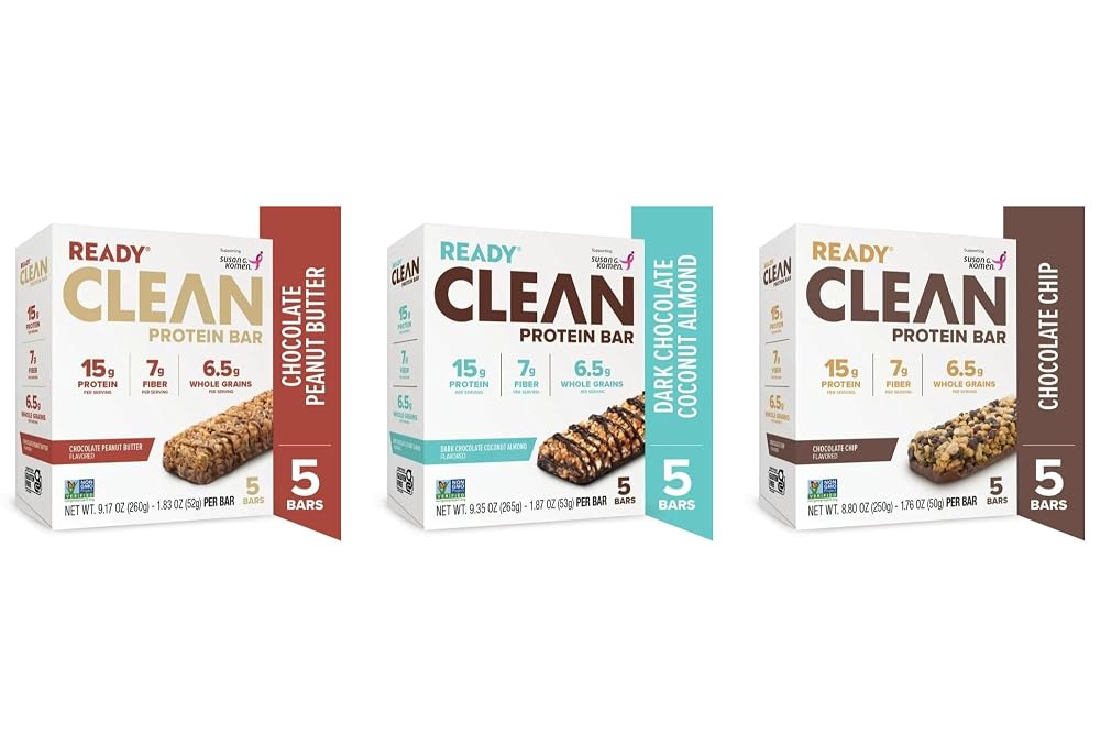 Generic Ready Clean Protein Bars Variety Pack - 15 Bars