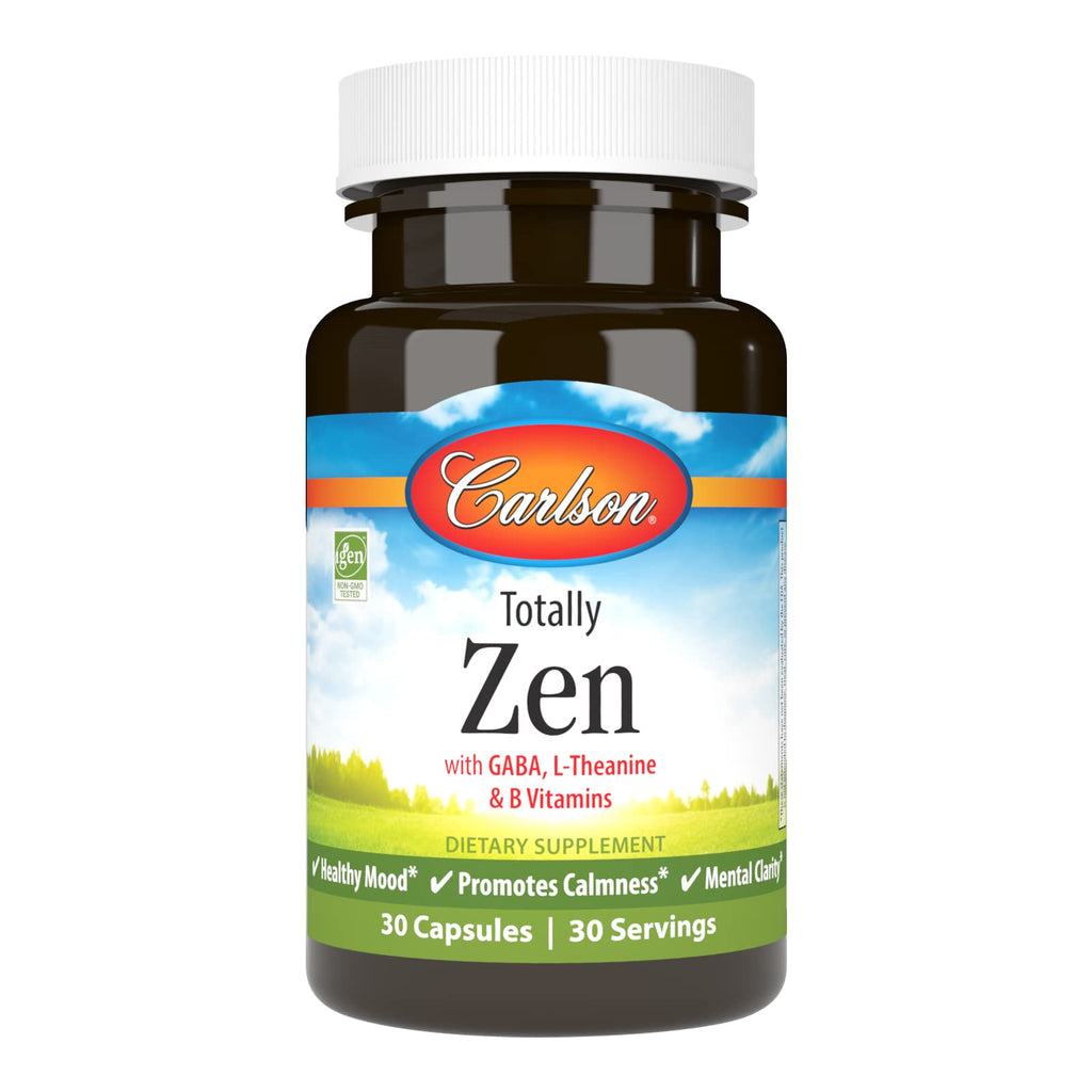 Carlson Totally Zen GABA & L-Theanine Stress Relief - 30 Capsules