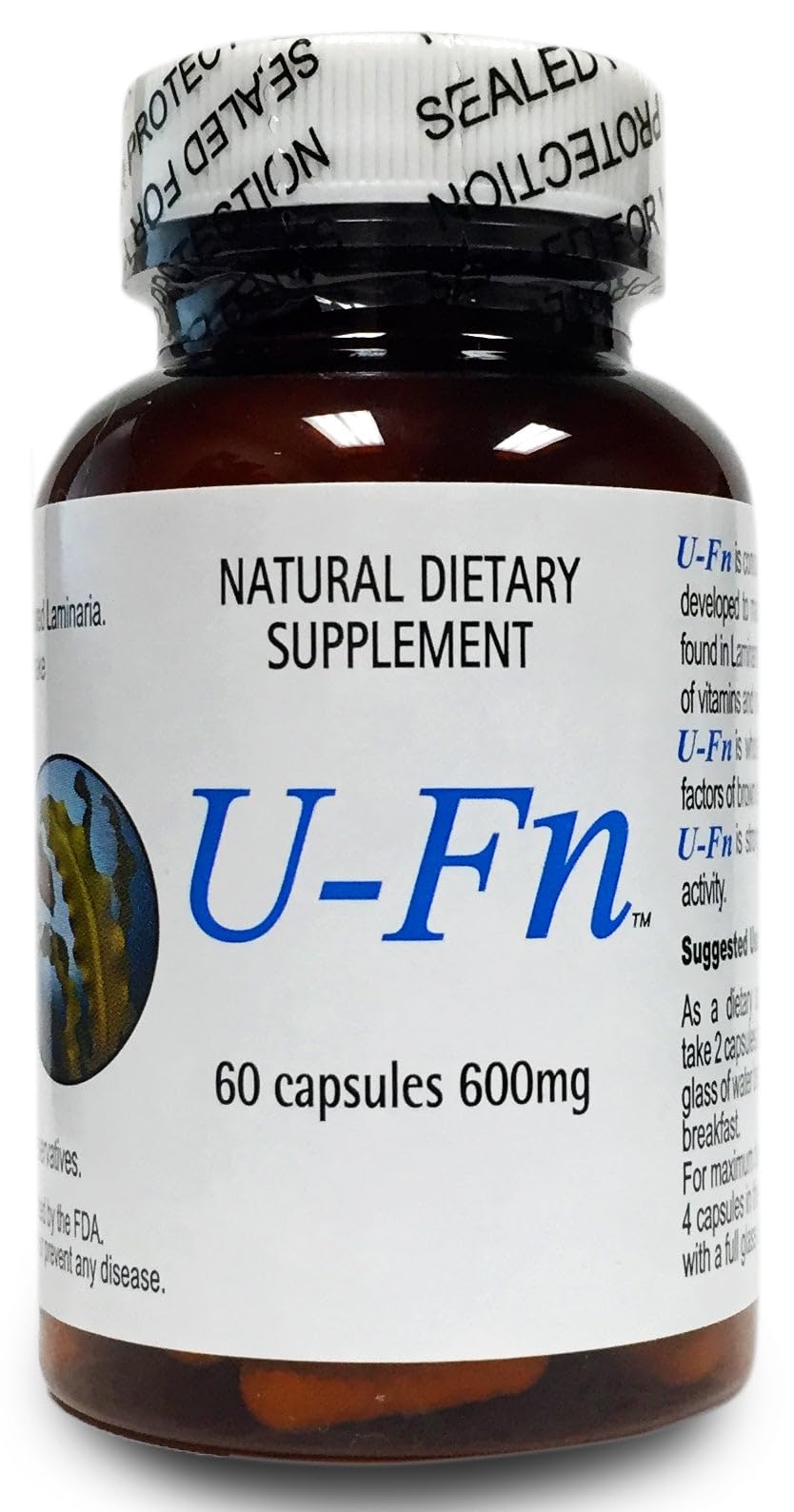Pacific Standard U-Fn U-Fucoidan Extract 600 mg - 60 Capsules