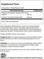 Swanson Timed-Release Glucosamine Chondroitin 750/600 mg - 120 Tablets - image 2
