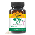 Country Life Methyl B12 3000 mcg Lozenges for Energy - 120 Lozenges