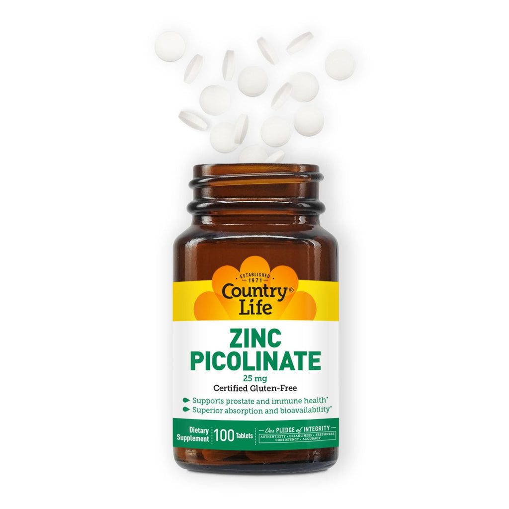 Country Life Zinc Picolinate 25 mg - 100 Tablets - image 6