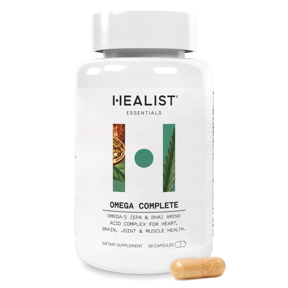 Healist Omega 3 DHA EPA Fish Oil Capsules - 30 Capsules