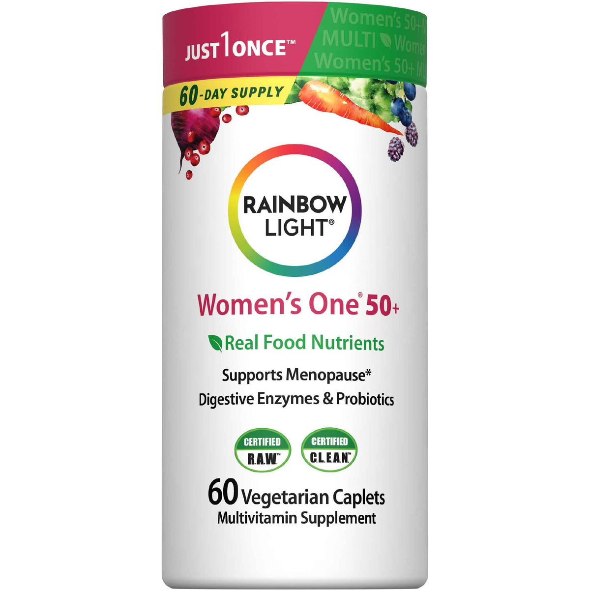 Rainbow Light Womens One 50+ High Potency Daily Multivitamin