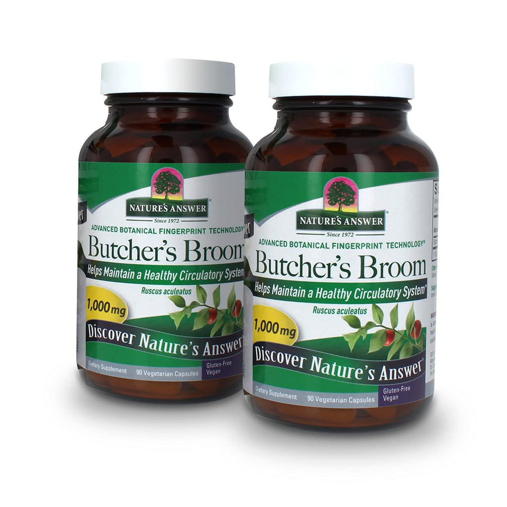 Nature's Answer Butcher's Broom Root Supplement - 90 Capsules