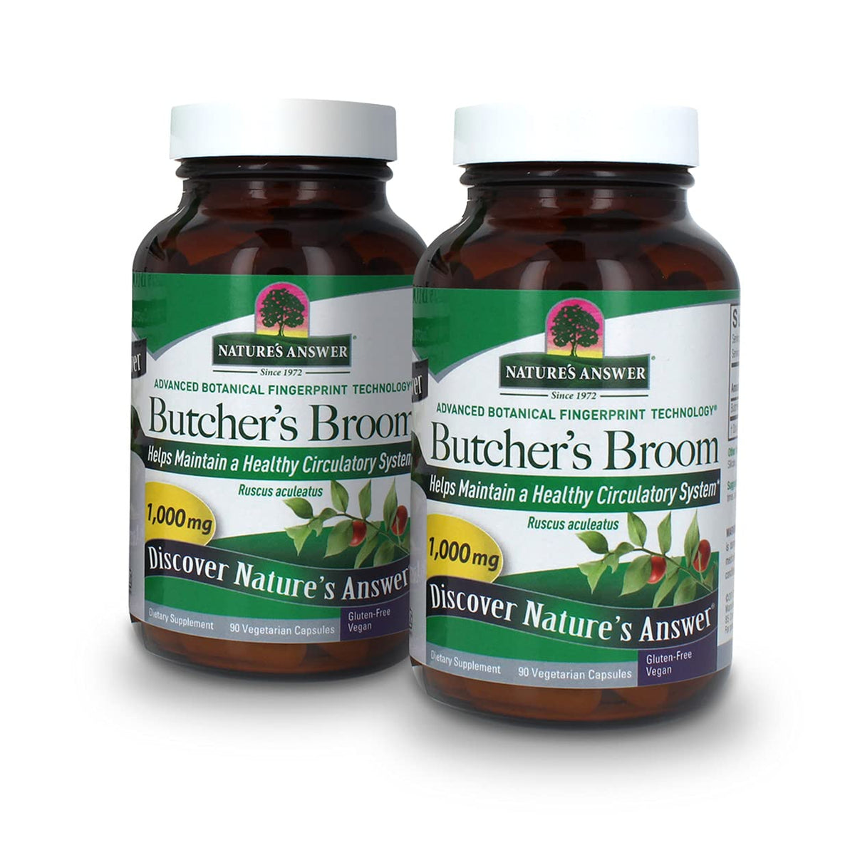 Nature's Answer Butcher's Broom Root Supplement - 90 Capsules