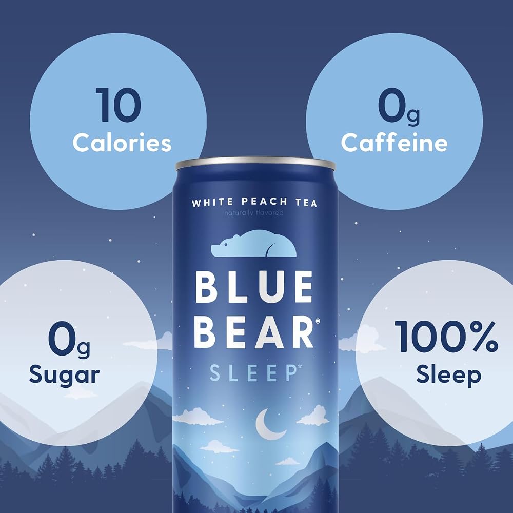 Blue Bear Sleep Adaptogen Drink with Melatonin - 4 Pack - image 4