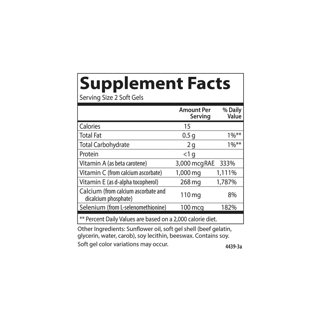 Carlson ACES Vitamins A, C, E + Selenium - 90 Softgels - image 4