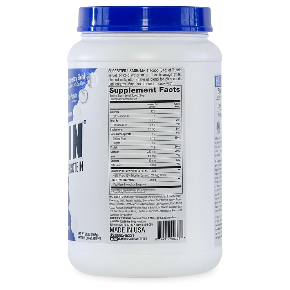 Body Nutrition Trutein High Protein Powder Blend - 2 lb - image 7