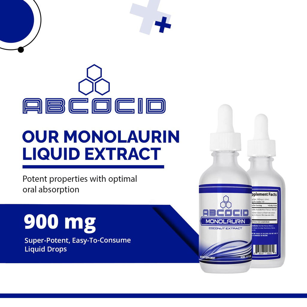 ABCOCID Monolaurin Liquid Extract 900 mg - 4.8 Oz - image 4