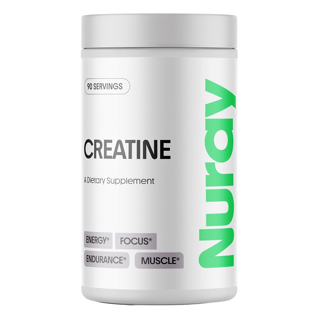Nuray Premium Creatine Monohydrate Powder - 90 Servings