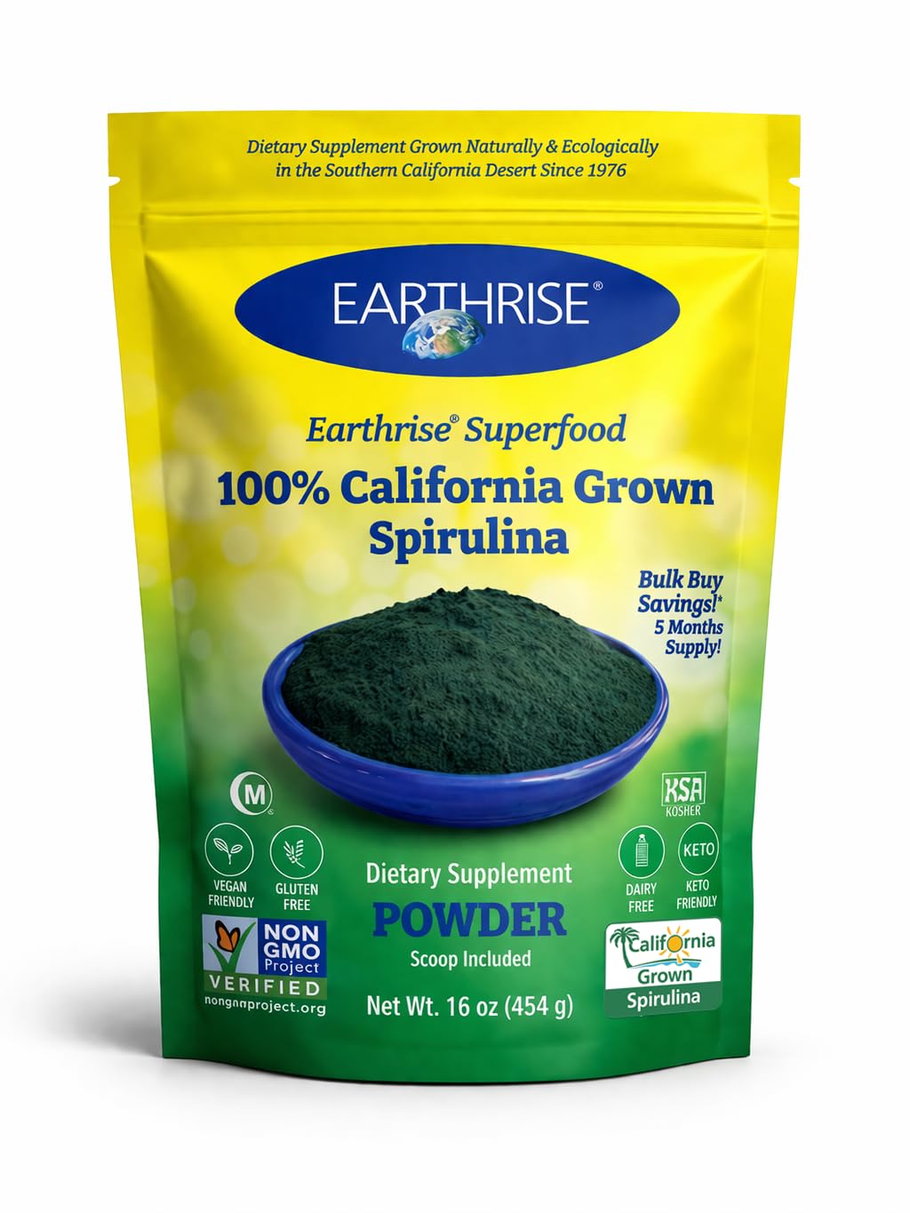 Earthrise California Spirulina Powder - 16 oz
