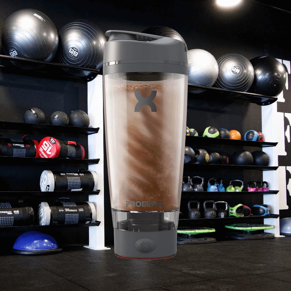 PROMIXX Pro Electric Shaker Bottle 600ml, Stainless Steel
