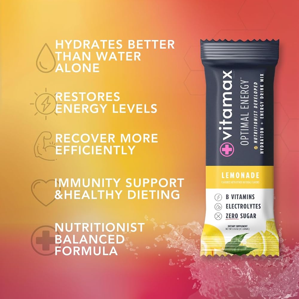 Vitamax Health Optimal Energy - Sugar Free Hydration Recovery Powder