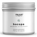 FOLIUS LABS Bacopa Monnieri 750mg Cognitive Support - 120 Capsules