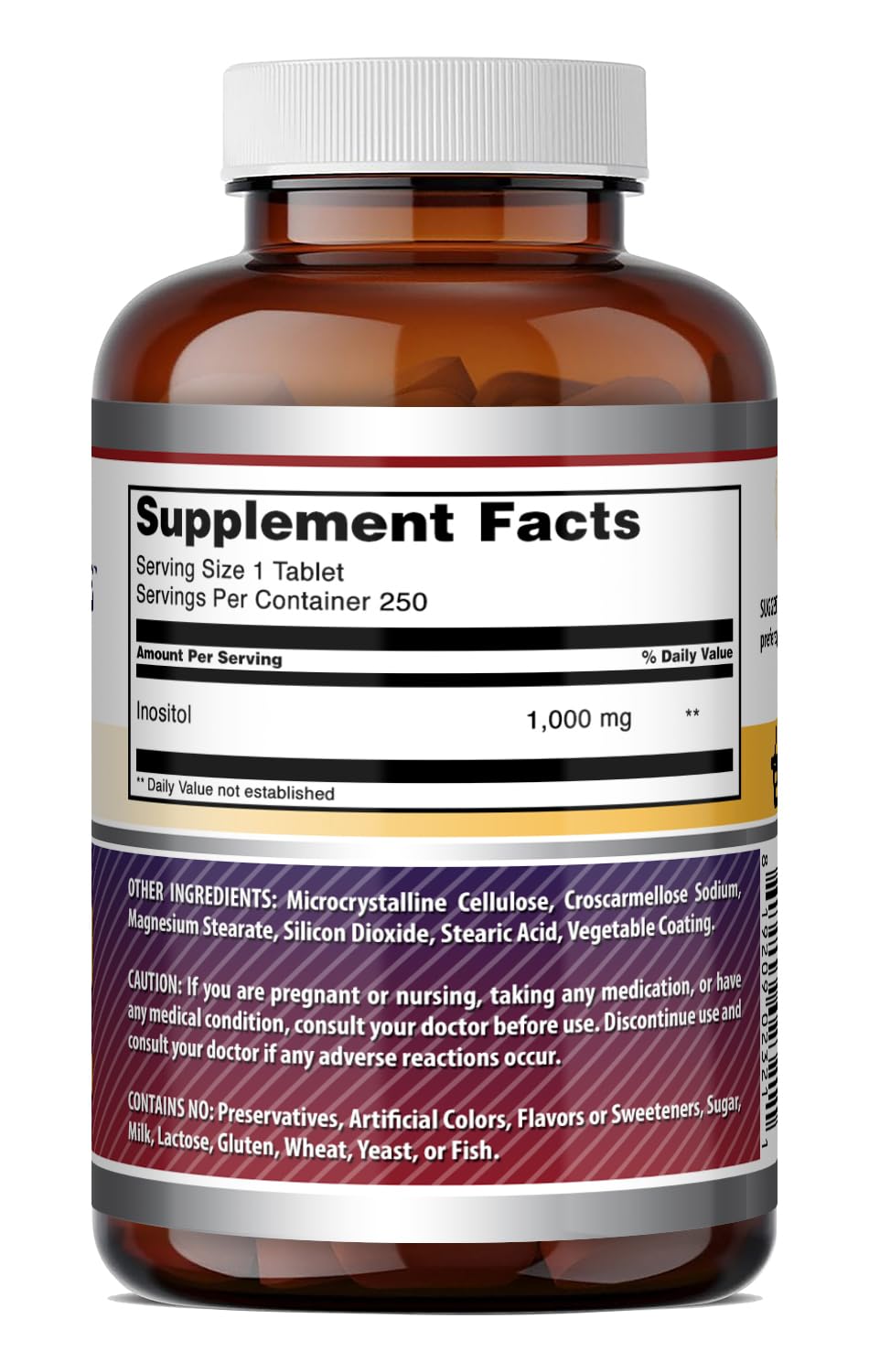 Amazing Formulas Inositol 1000mg Supplement