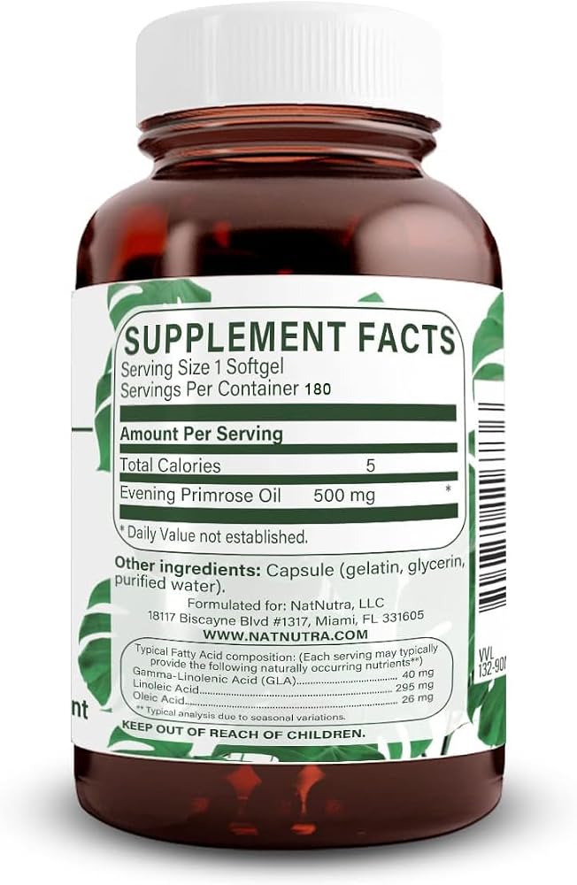 Natural Nutra Evening Primrose Oil Supplement 500 mg Parent - image 9