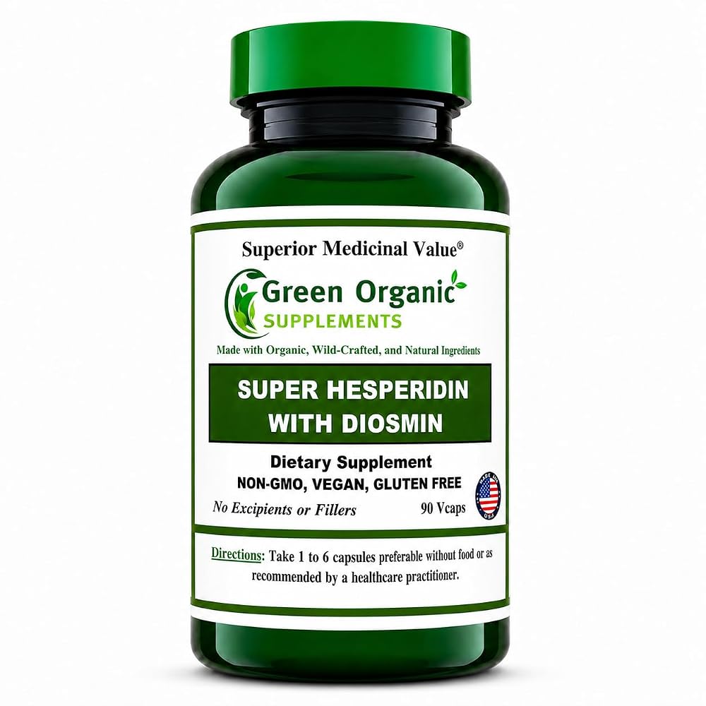Green Organic Supplements Super Hesperidin with Diosmin - 90 Capsules