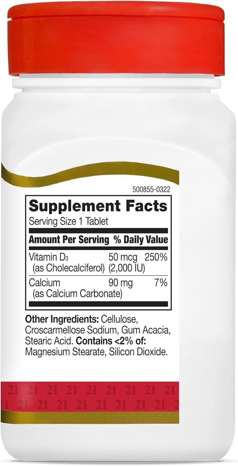 21st Century Vitamin D-2000 Tablets - 330 Count - image 2