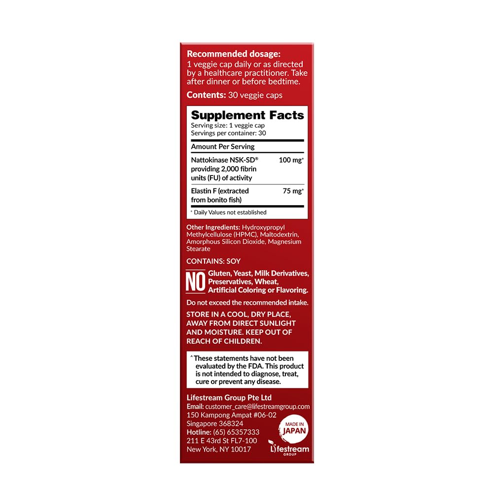 LABO Nutrition VesseCLEAR EX Nattokinase NSK-SD - 30 Capsules - image 9