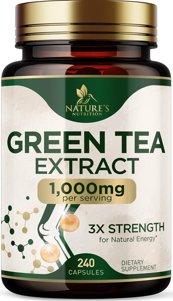 Nature's Nutrition Green Tea Extract 1000mg - 240 Capsules